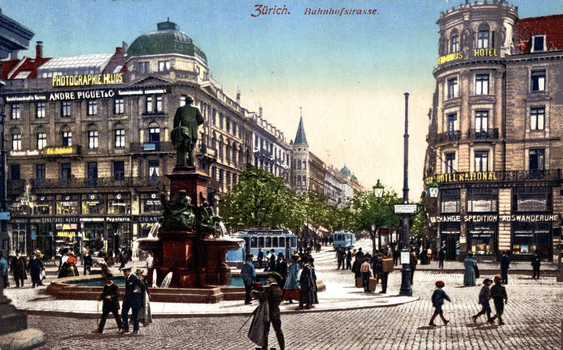 Cartoline postali: Zürich. Bahnhofstrasse – Usato da Bronschhofen venduto da Astore