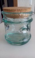 GLASBEHAELTER RUND, MASSIV, HOEHE 10 CM, MIT KORKDECKEL