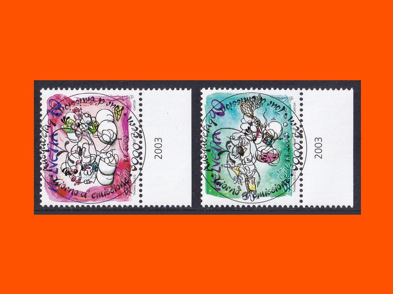 Tutti i francobolli: Vollstempel-Serie "Diddl" (2003) – Nuovo (secondo la descrizione) da Dübendorf venduto da Jumbo1990