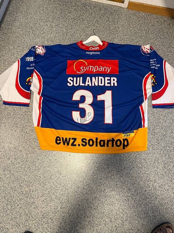 Gameworn Leibchen & Hosen: ZSC A. Sulander original Game Worn Trikot – Gebraucht aus Bellach von die_8vsb 1