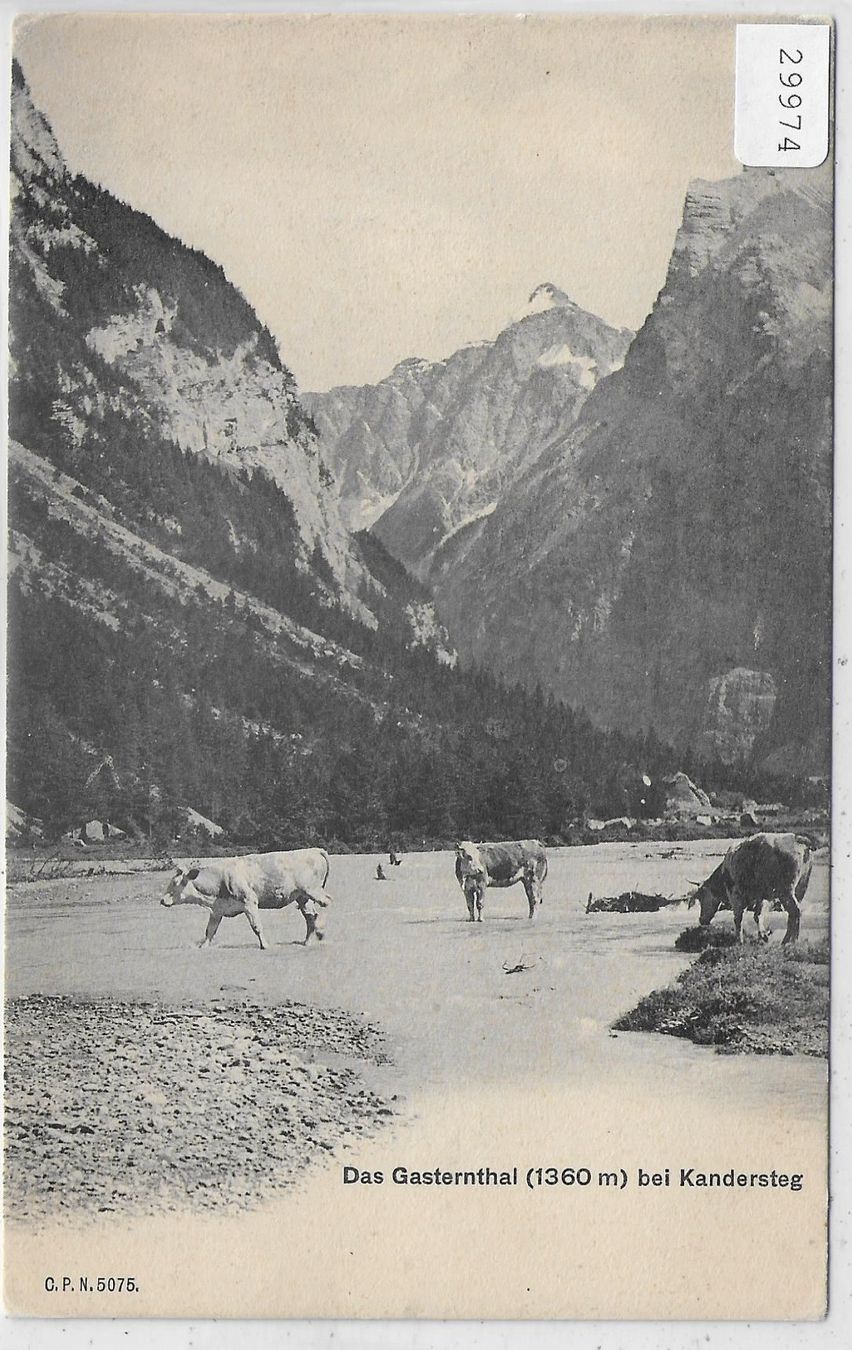 Ansichtskarten: Das Gasternthal bei Kandersteg – Gebraucht aus Ettingen von Kartenplanet