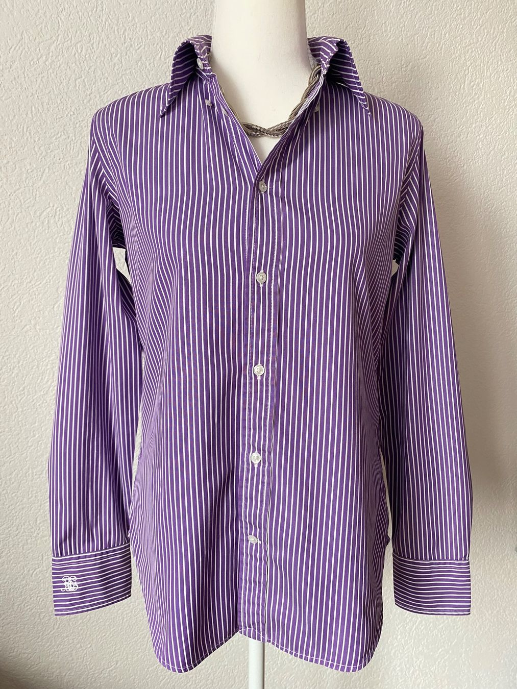 Ralph Lauren Camicette: Ralph Lauren Hemdbluse aus Baumwolle Grösse 8 – Usato da Oberwil BL venduto da Leni-Mischi