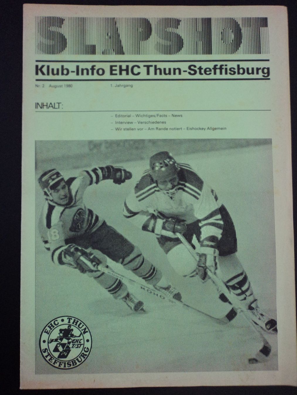 Documenti: Klub-Info EHC Thun-Steffisburg 1980 – Usato da Schwarzenburg venduto da modelCARama