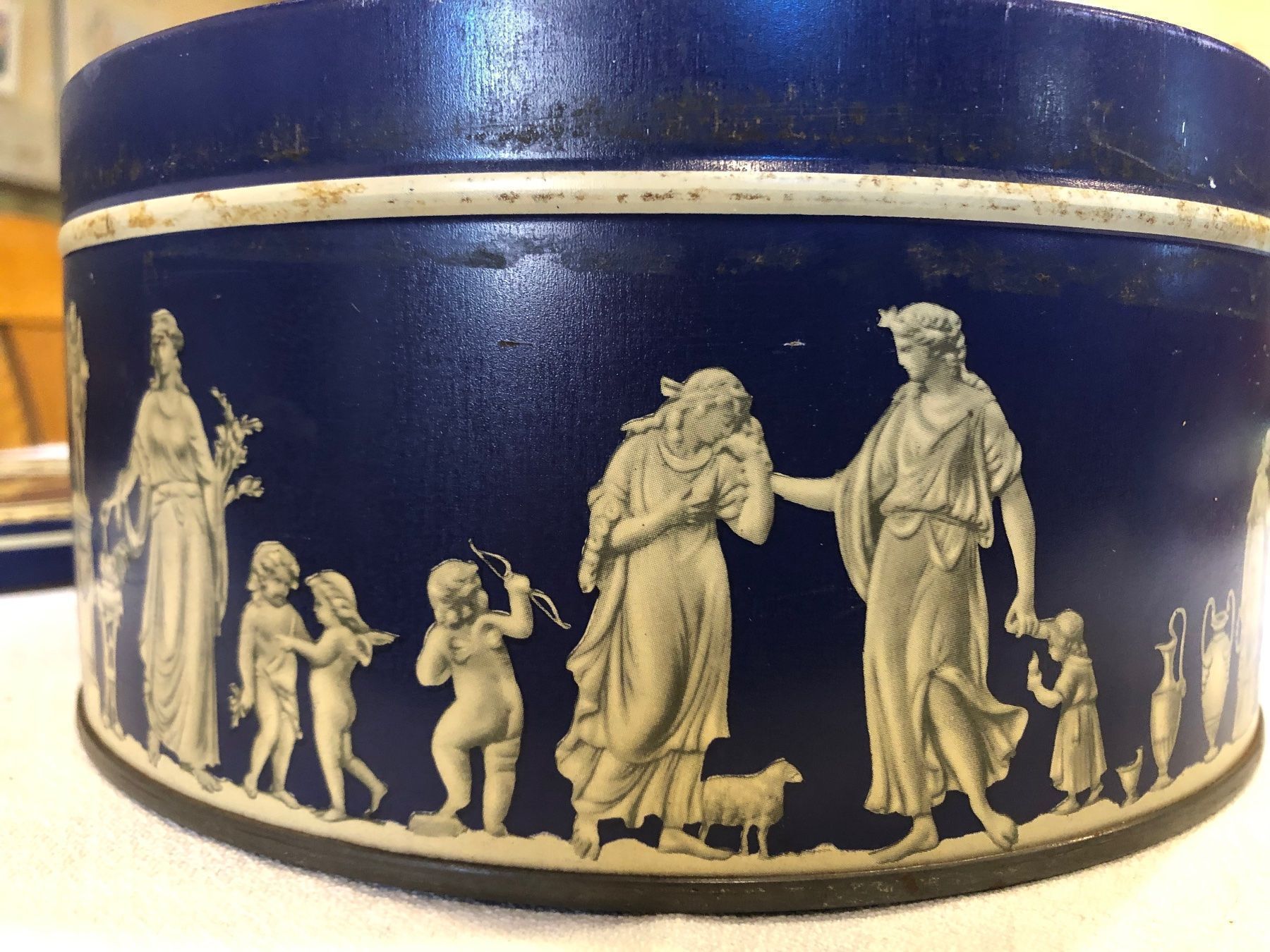 Barattoli: Blechdose aus England mit griechischen Motiven – Usato da Winterthur venduto da mailer57 3