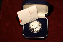 20 Franken Silbermünze 2000 in PP Original in original Box