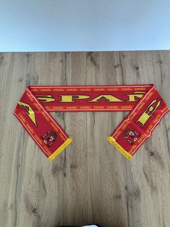 Spanien Fussball Schal, Fanartikel, Rot/Gelb, Top Zustand!