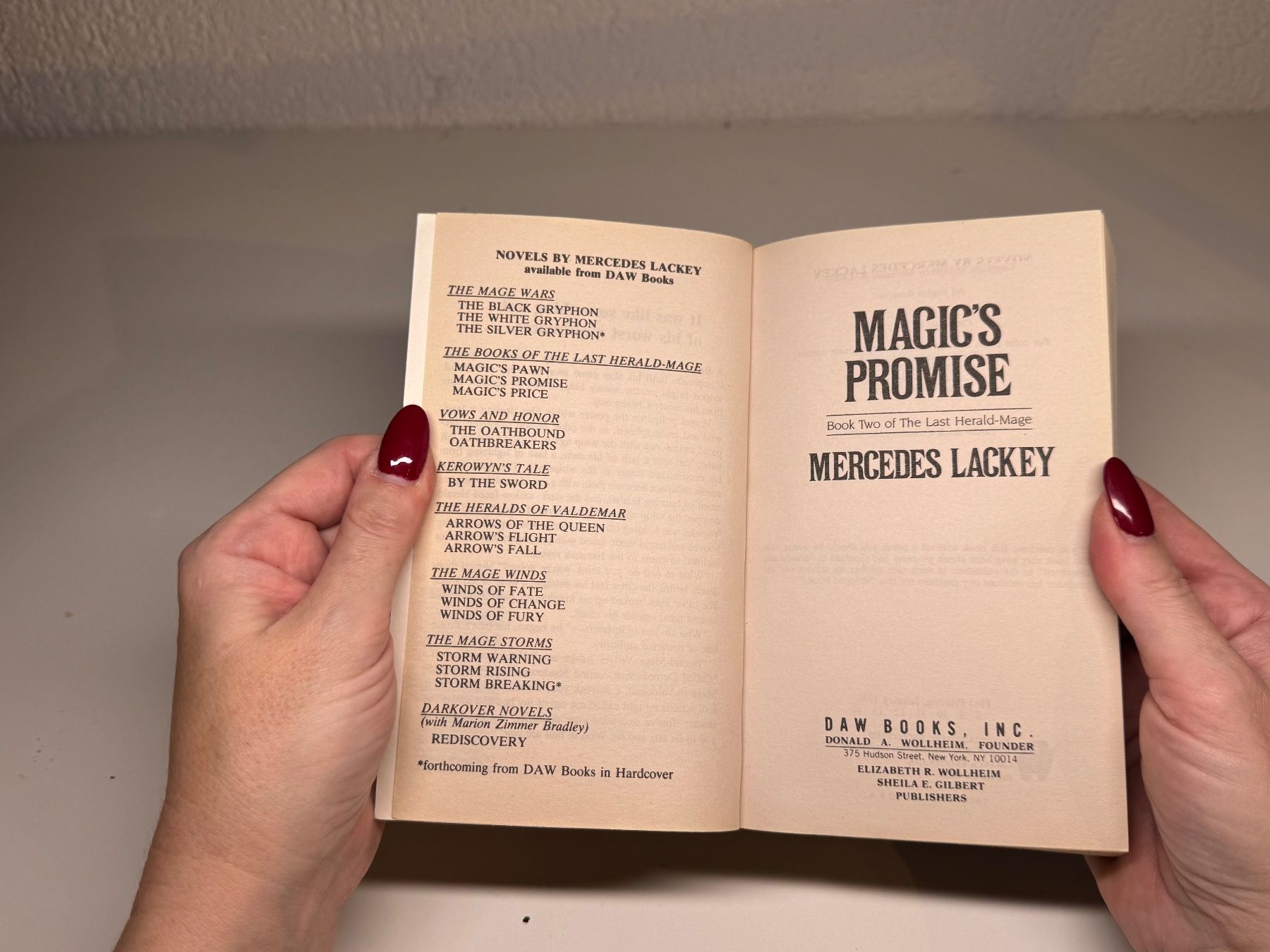 Libri: NOVEL: Mercedes Lackey, Magic's Promise – Usato da Grosswangen venduto da English_books 2