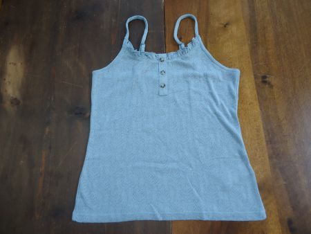 Débardeur en maille femme Bonobo bleu clair - S