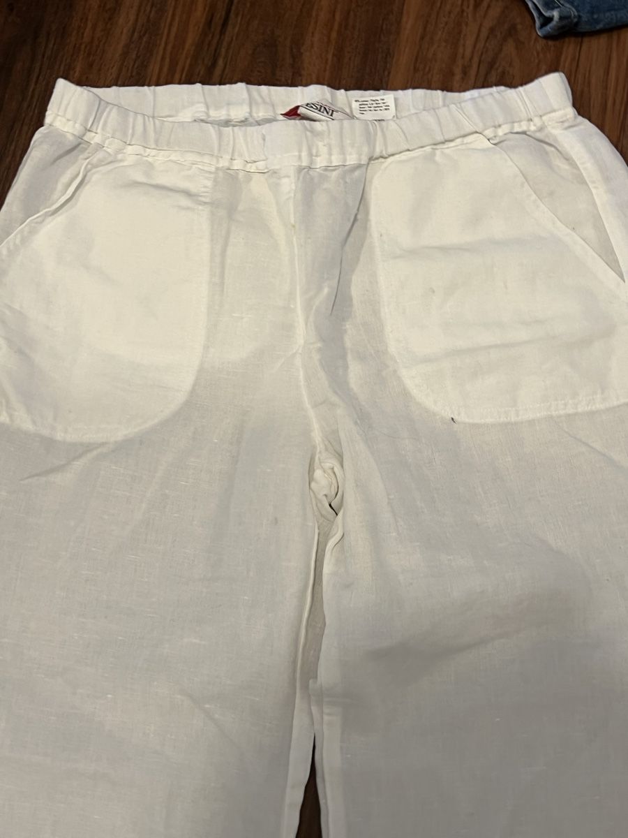 Pantaloni: Weiße Leinenhose TESINI Gr. 40 Damen – Nuovo (secondo la descrizione) da Luzern venduto da Woodbee44 2