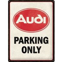 Audi Parking Only Hängeschild Blechschild 30x40cm Original