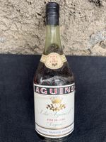 Feine Cognac Flasche Aquins Fine de Luxe Französisches Erzeu