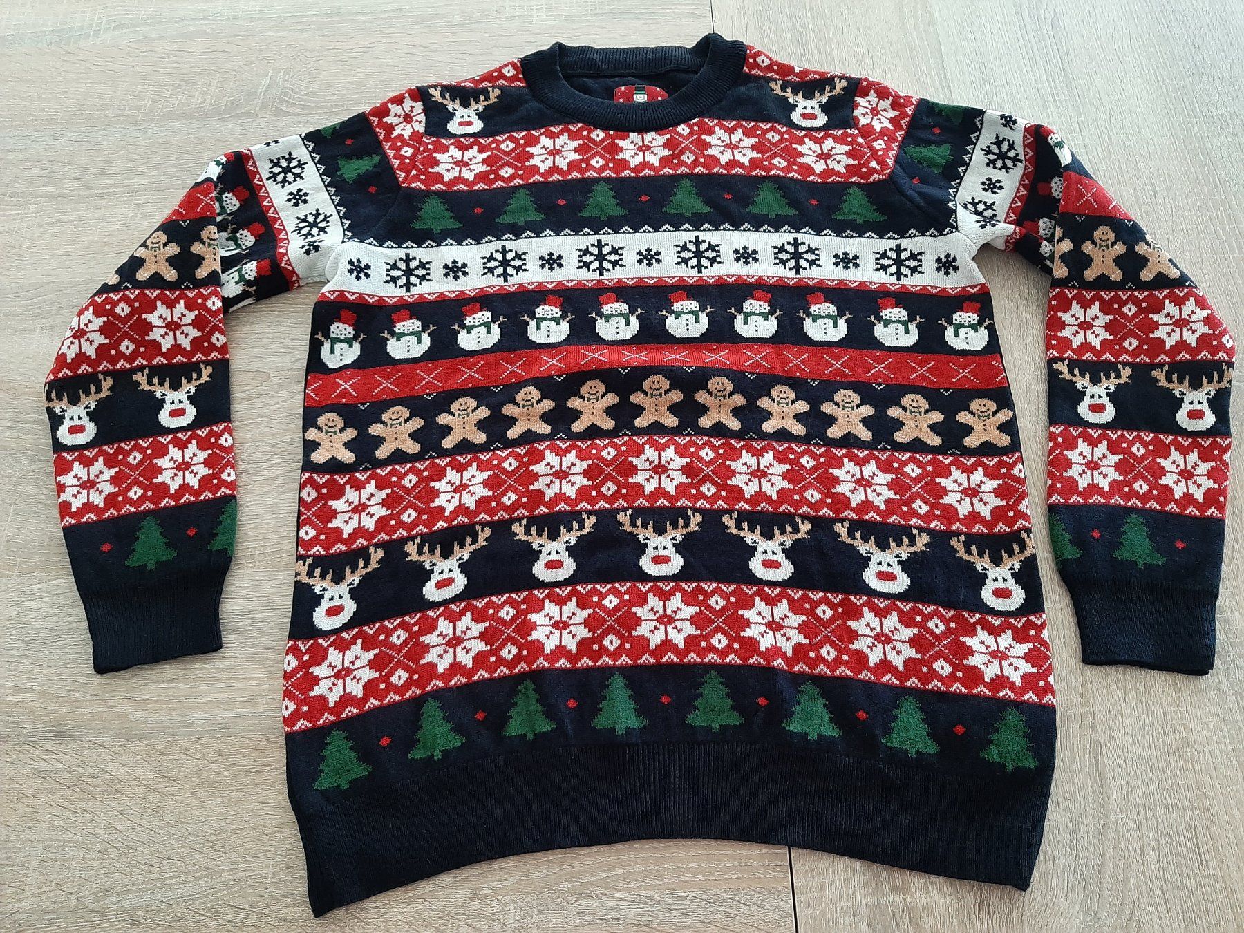 Tezenis Maglioni & Felpe: Origineller Weihnachtspullover Gr. L – Usato da Menziken venduto da Rien1
