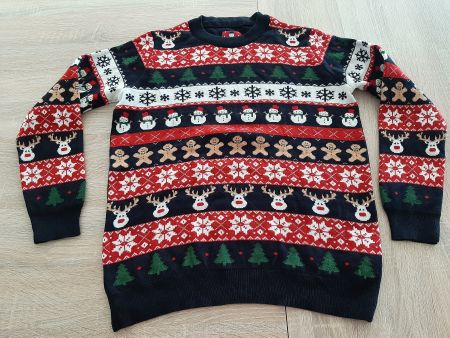 Origineller Weihnachtspullover Gr. L