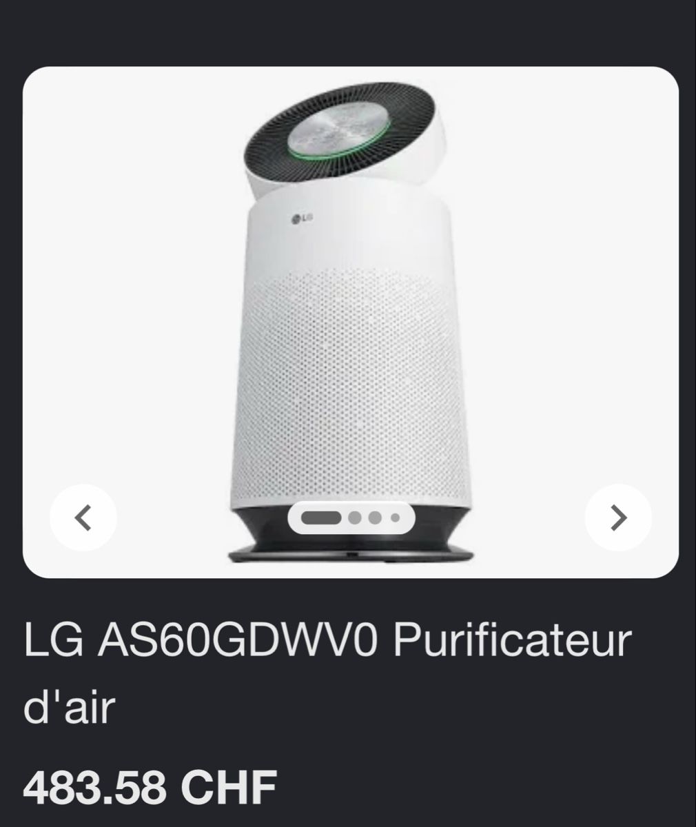 Purificateurs d'air: LG Puricare – D'occasion à Châtel-St-Denis par OTB 5