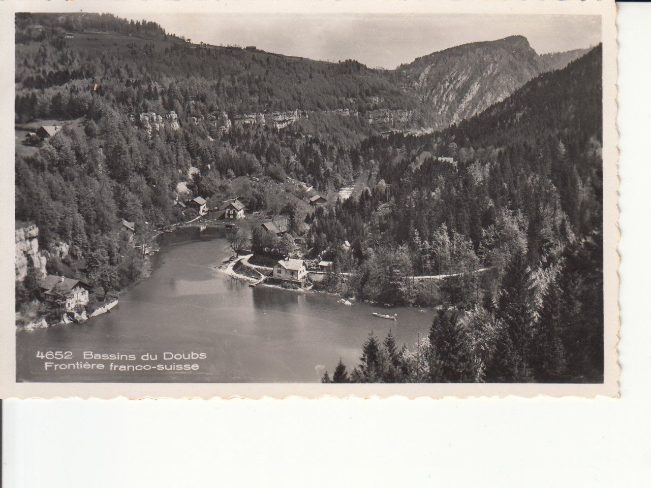Cartoline postali: Bassin du Doubs 1949 – Usato da Bürglen TG venduto da StampGraf