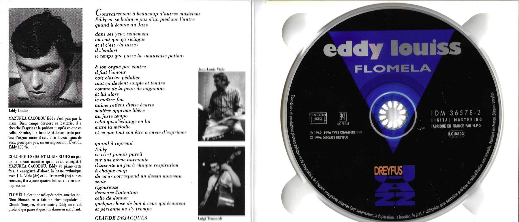 CD: Eddy Louiss CD Digipack - Flomela – Usato da Savagnier venduto da Ne2065 2