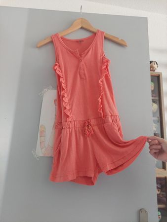 Mädchen Jumpsuit Koralle Grösse 140 