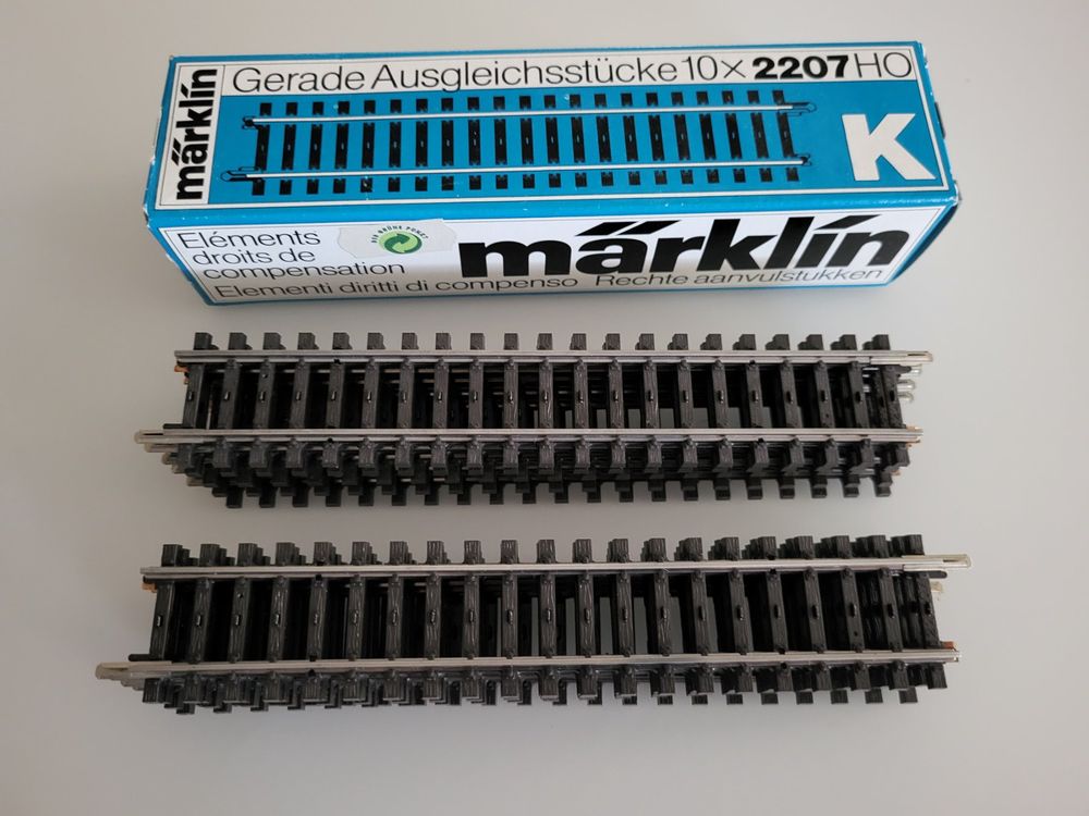 Pièces De Voie Märklin / Primex - 2x M-Gleis Ausgleichsstücke 45mm - Échelle HO 1:87