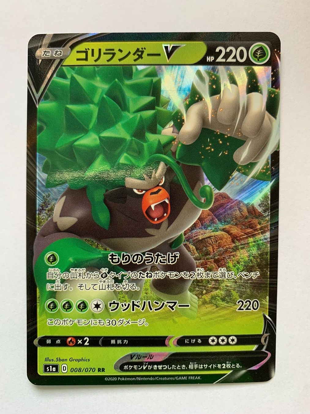 Pokémon Carte collezionabili: Pokemon Rillaboom V 008/070 s1a JP 2020 – Usato da Lugano venduto da VlaseCard