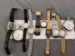 Lot diverser Markenuhren, Rado,Certina,Consul etc.