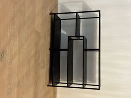 Schwarzes Regal 115 × 35 x 80 cm