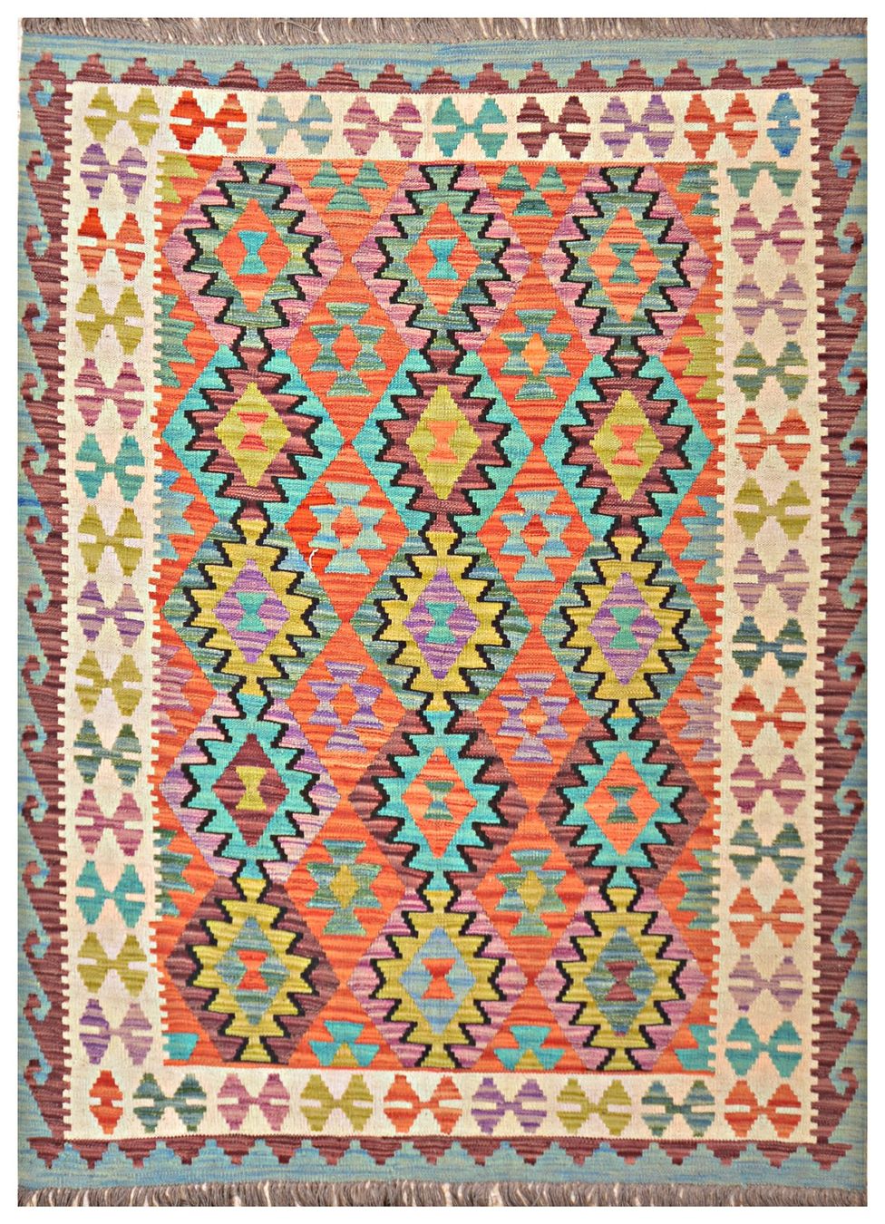 Kelim Tappeti: Oriente Kelim Teppich 157x196 Cm – Nuovo e nell'imballaggio originale da Lahore venduto da Fairways79 8