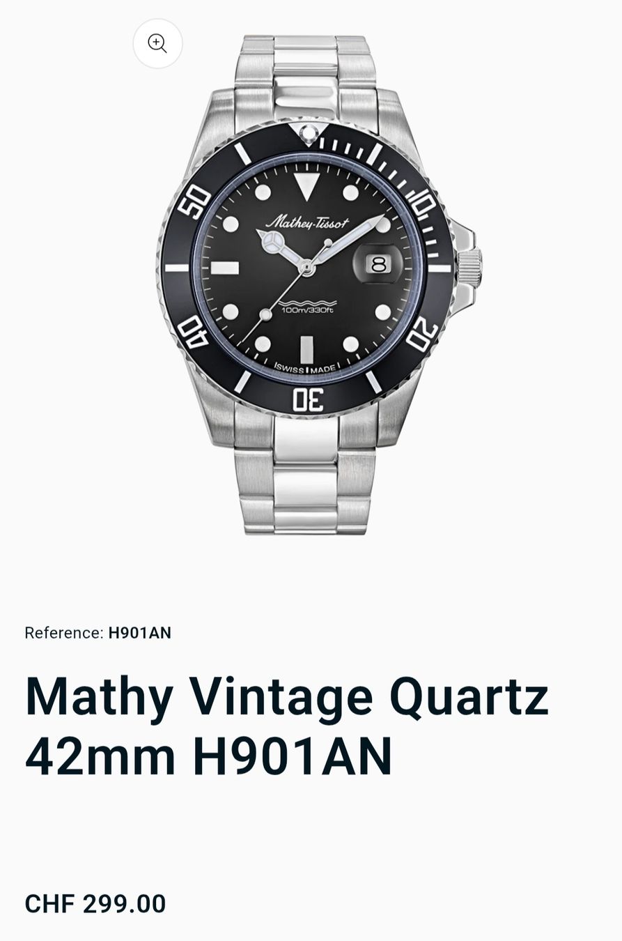 Orologi: Mathey Tissot Vintage – Nuovo e nell'imballaggio originale da Burgdorf venduto da Max681