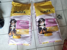 MultiFit Maxi Junior Geflügel & Reis Hundefutter 2x12kg OVP