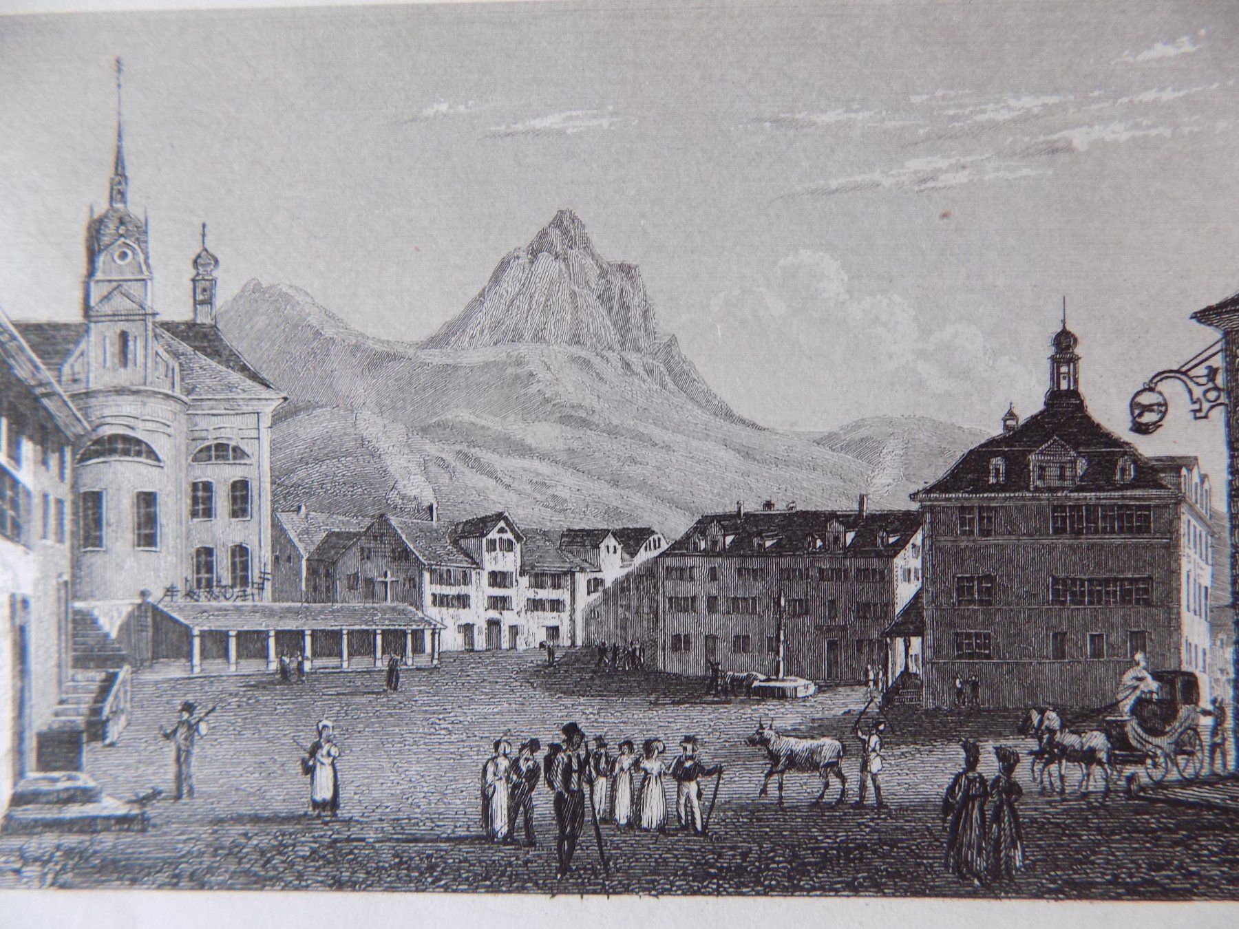 Incisioni: Schwyz Stahlstich – Usato da Risch venduto da Antikfee 2