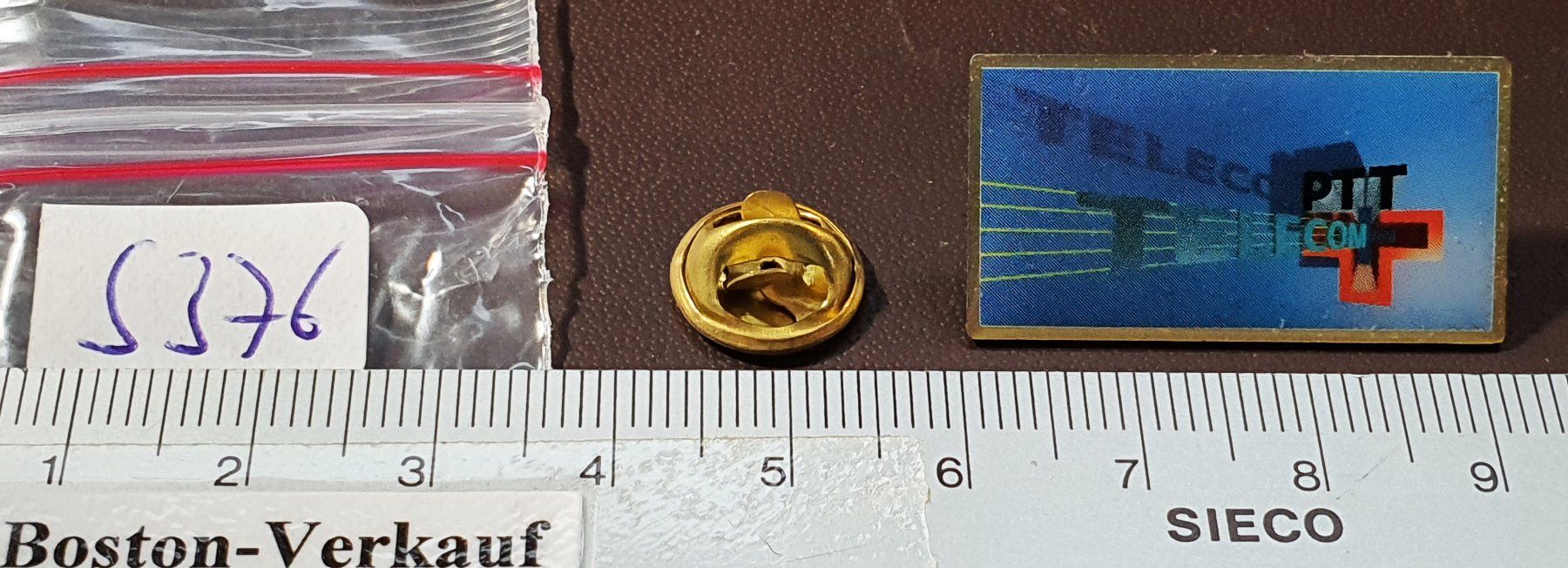 Placchette & Badge: S376 - Pin Telecom PTT – Usato da Reinach BL venduto da Boston-Verkauf 1