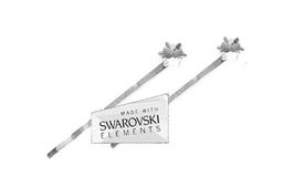 Haarspange mit Swarovski Edelweiss Crystal