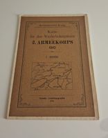 Alte Schweizer Armeekarte, 2. Armeekorps, Jahr 1910 top!