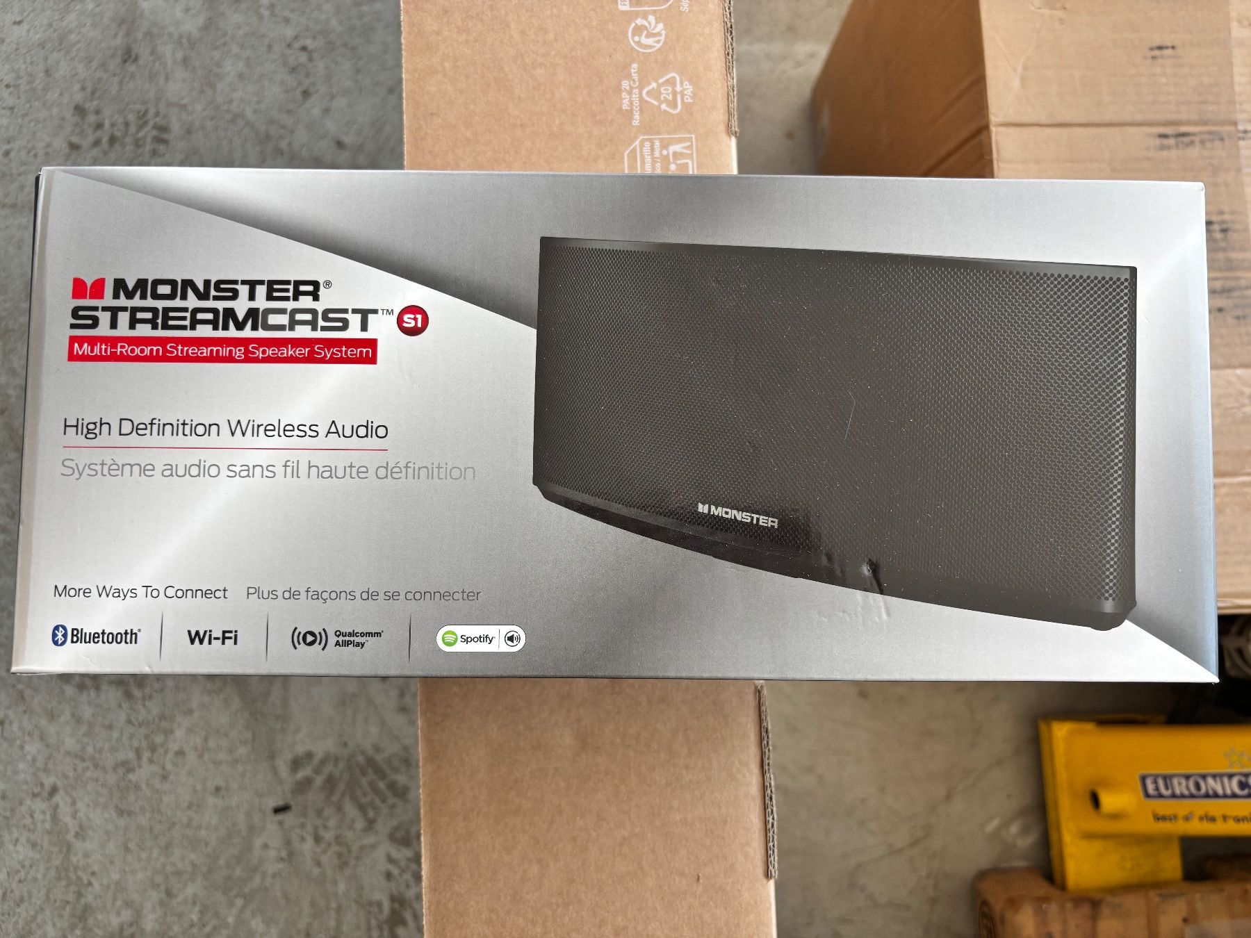 Lettore multimediale & Streamer: Monster Streamcast S1 – Multi-Room Streaming Speaker – Nuovo e nell'imballaggio originale da Sirnach venduto da KellenbergerCo. 1