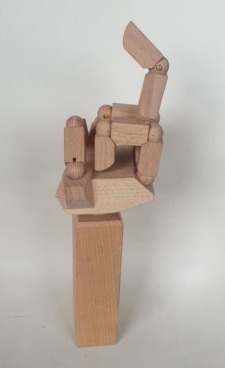Holz-Gelenkpuppe Für Künstler - Bewegliches Handmodell Zum Zeichnen & Dekorieren