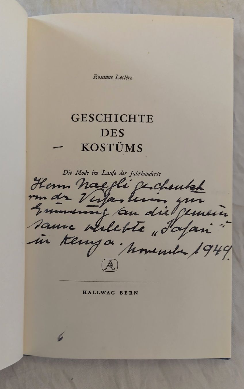 Libri: Geschichte des Kostüms / Kleines Mode Buch 1949 – Usato da Bellach venduto da JingleJerry 3