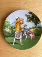 Teller Golfmotiv Philippe Deshoulieres Limoges Porzellan