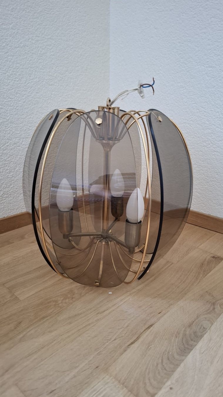 Lampadari & plafoniere: Deckenleuchte Gold Rauchglas – Usato da Bern venduto da mar_dn7k