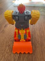 Transformable Construction Toy Robot Yellow Orange 