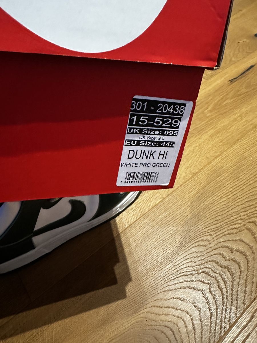 Nike Scarpe da uomo: Nike Dunk High Spartan Green – Usato da Düdingen venduto da kleidungsmarktplatz 2