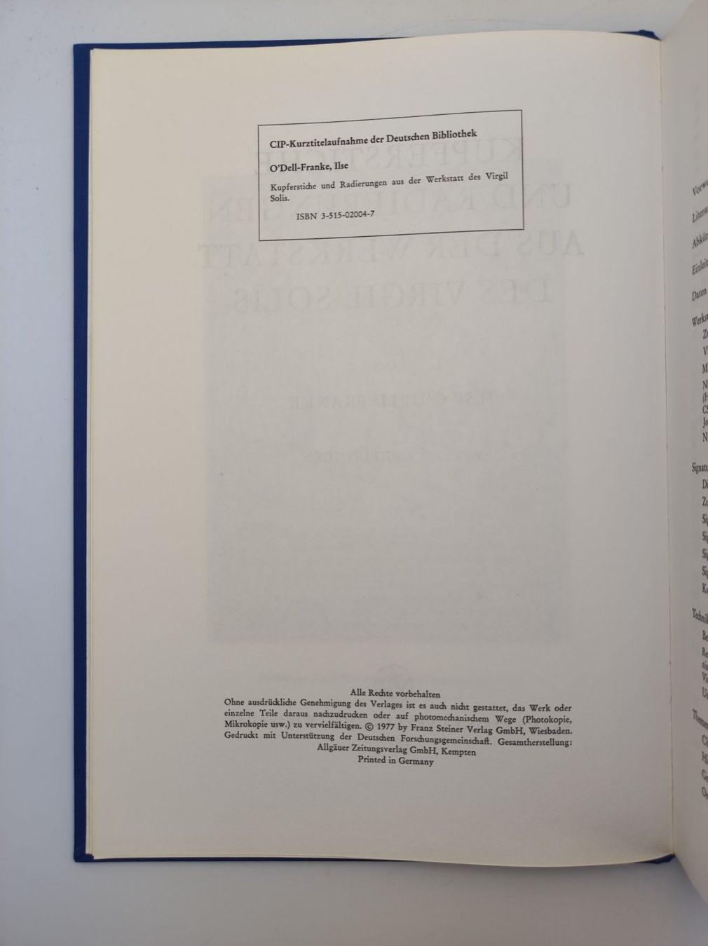 Libri: VIRGIL SOLIS - WERKVERZEICHNIS – Usato da Goldach venduto da Gaip 3
