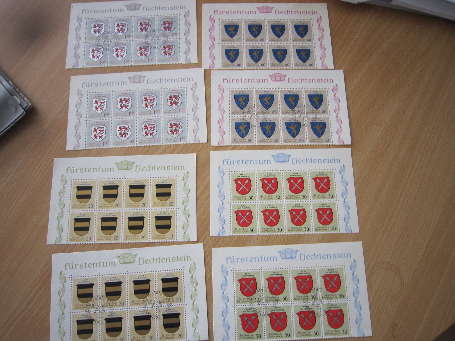 Tous les timbres: 1965 schöne Blockausschnitte Lichtenstein – D'occasion à Giubiasco par sal_9j6w