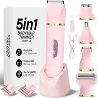Damenrasierer 5-in-1 Intimrasierer IPX7 Rosa