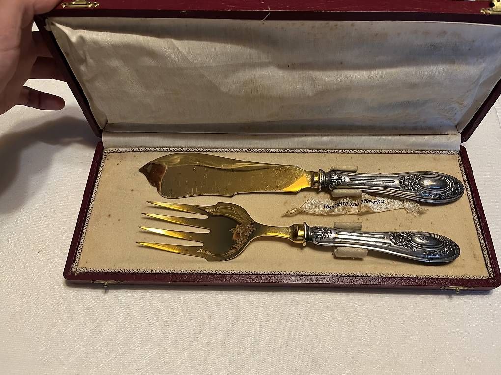 Set di posate: Set posate pesce in argento 800 – Usato da Lugano venduto da Emi.2798