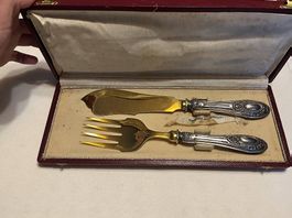 Set posate pesce in argento 800