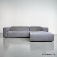 SITS ECKSOFA AUS HELLGRAUEM STOFF