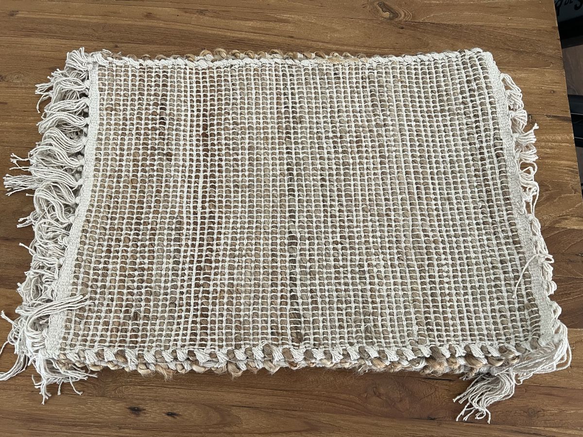 Set di tavolo e panche: Tischset 8 Stk. hellbeige mit Fransen – Nuovo (secondo la descrizione) da Buchs AG venduto da Balisto0