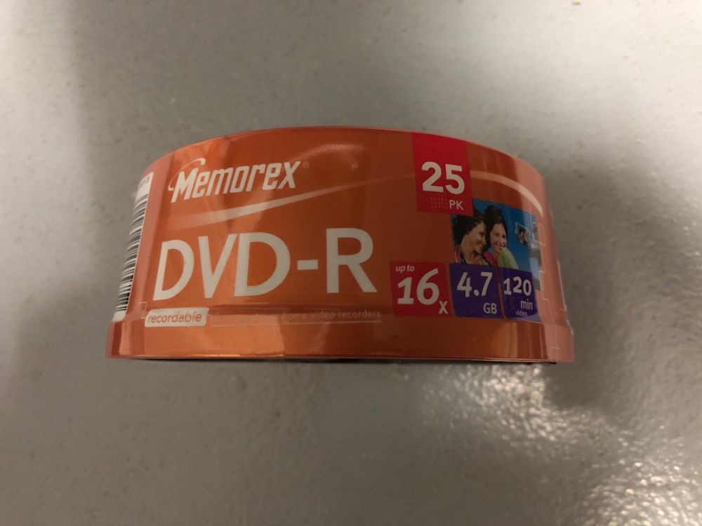 Memorex DVD-R 25 Stück Rollinge (Neu und originalverpackt) in ...