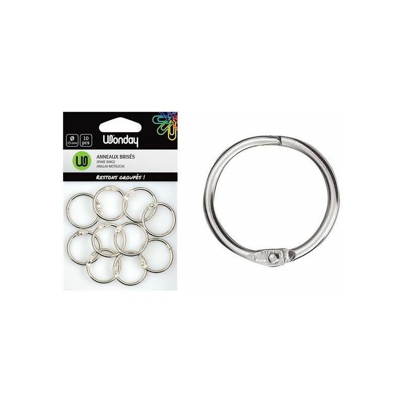 Bindegeräte: Heftringe, 10 Stück, 30 mm, Metall – Neu und originalverpackt aus St. Gallen von cointec 1