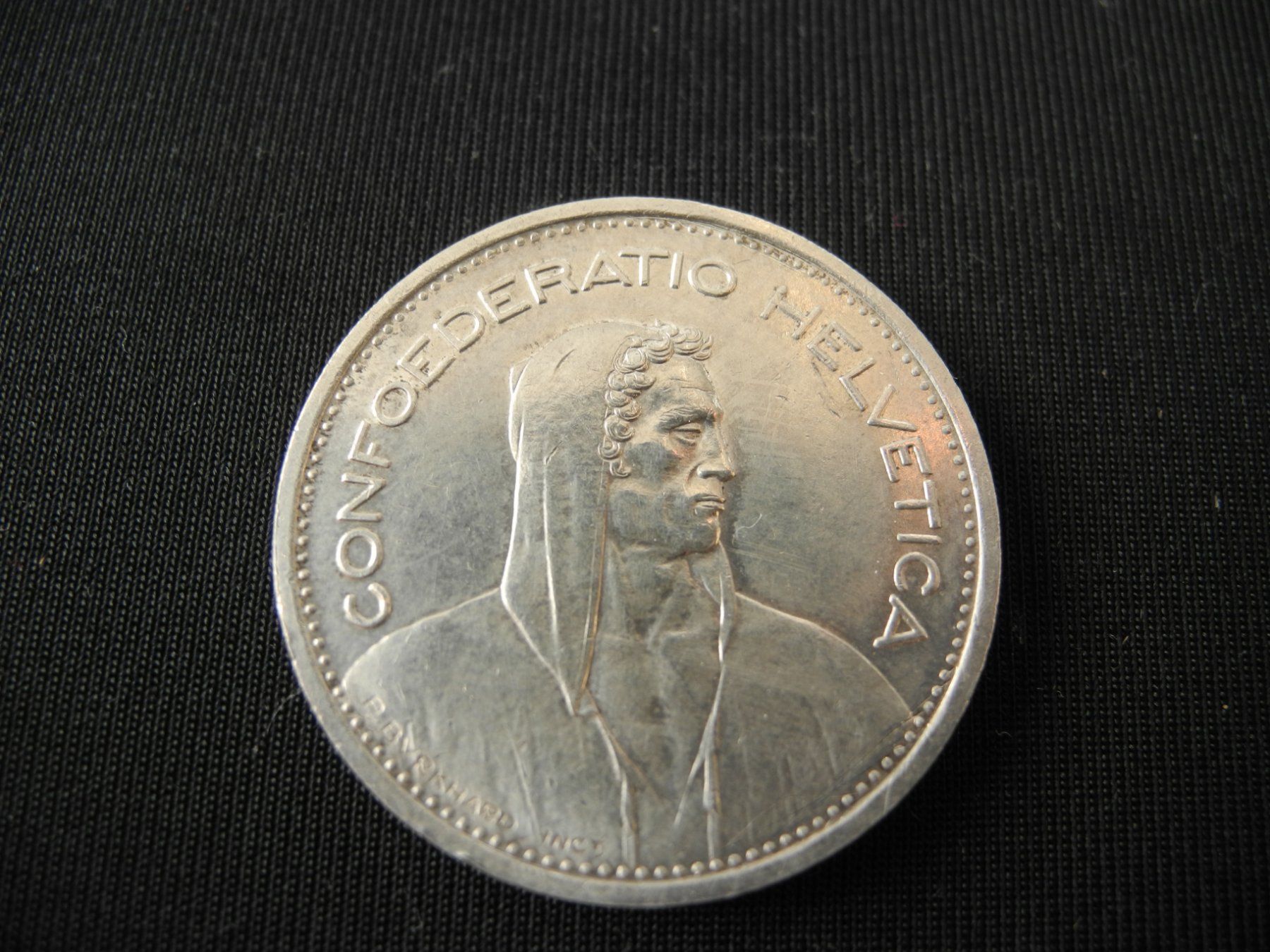 Tutti le monete: 5 FRANKEN MÜNZE SILBER 1954 – Usato da Reinach AG venduto da Huckleberrysix 1