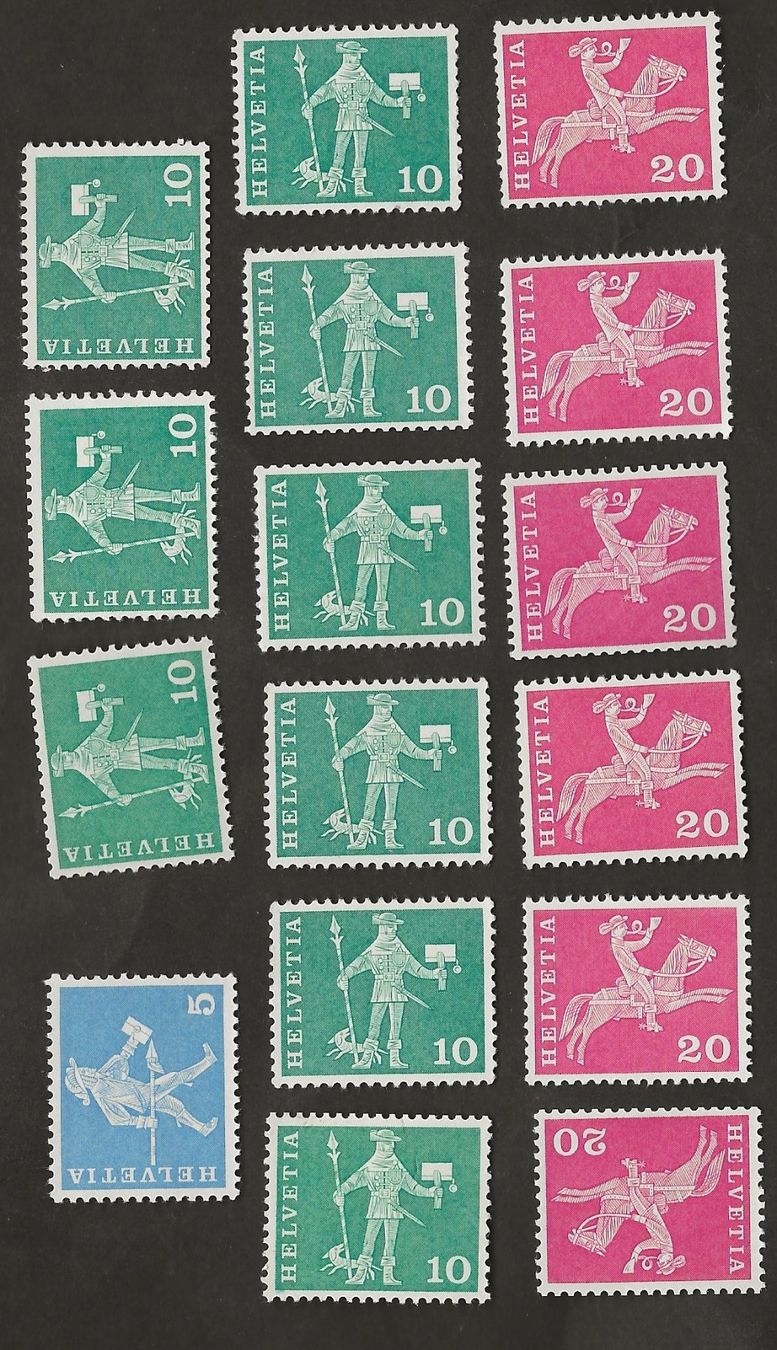 Tutti i francobolli: Schweiz postfrisch Rollenmarken Kontrollaufdruck – Usato da Au ZH venduto da xelagreb01 1
